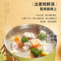 大宇(DAEWOO) 电煮锅家用折叠锅便携式旅行锅多功能一人食宿舍学生电热火锅 蔻绿色