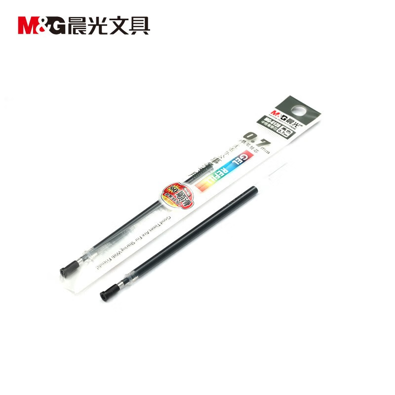 晨光(M&G)MG6128 拔盖替芯 黑色 0.7mm 20支/盒 4盒装高清大图