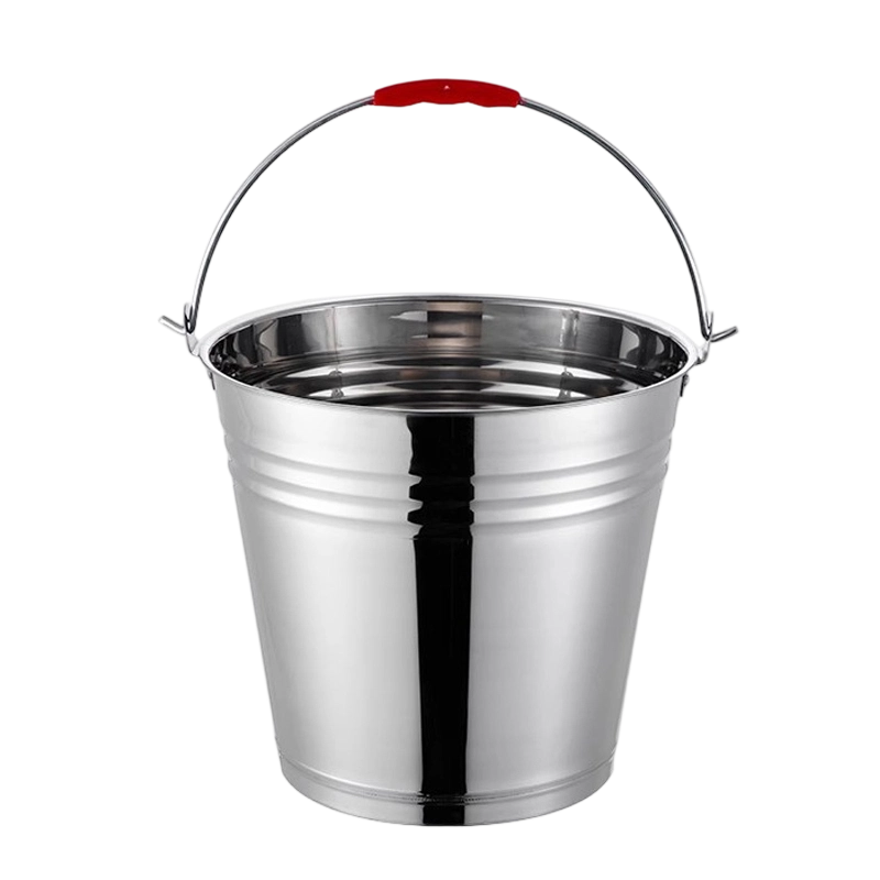 东升美辰 不锈钢提水桶加厚10L无盖 DS-ZP113 个高清大图