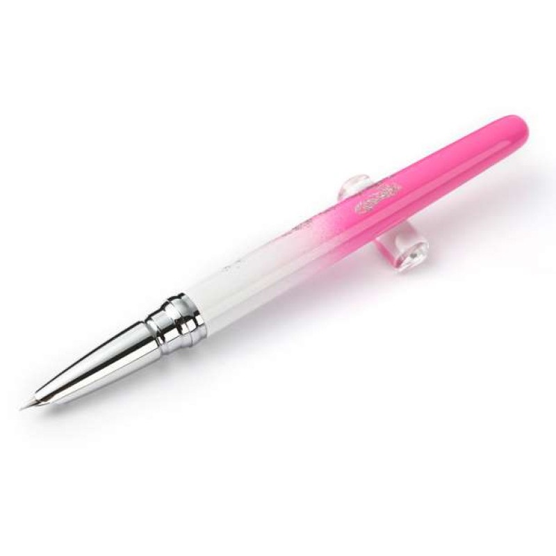 英雄 HERO钢笔 世博多彩暗尖财会特细笔(抽拉胆)红-9615EP 0.38mm 1支装学生商务办公用墨水笔高清大图