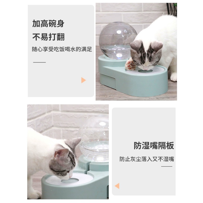 猫咪饮水机自动喂食器狗狗喝水器不湿嘴宠物流动水盆水碗喂水高清大图