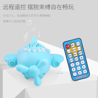婴儿早教遥控星空投影ABS故事机多功能音乐灯光-绿色飞机