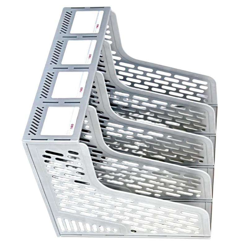 得力(deli) 9846四联文件框(灰)(只)高清大图