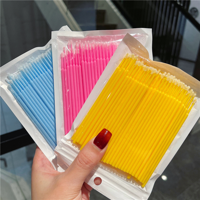 大号蓝色眉毛眼线纠错神器眼妆修改特细纳米化妆棉棒棉签特细清洁棒