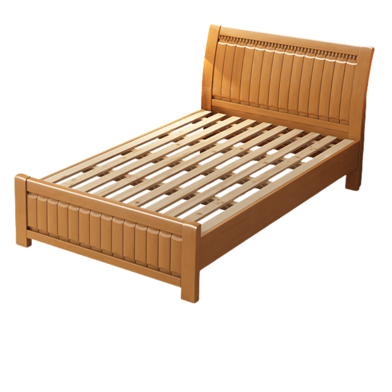 鑫木樽床1.2*2*0.96m+5cm床垫+床头柜1组