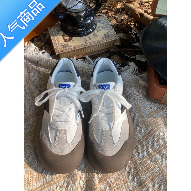 SUNTEK 日系厚底丑萌大头鞋女2023夏新款透气百搭帆布学生小白头高清大图