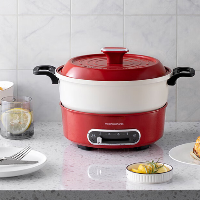 摩飞电器(MORPHY RICHARDS) 多功能电火锅英石红3L MR9087