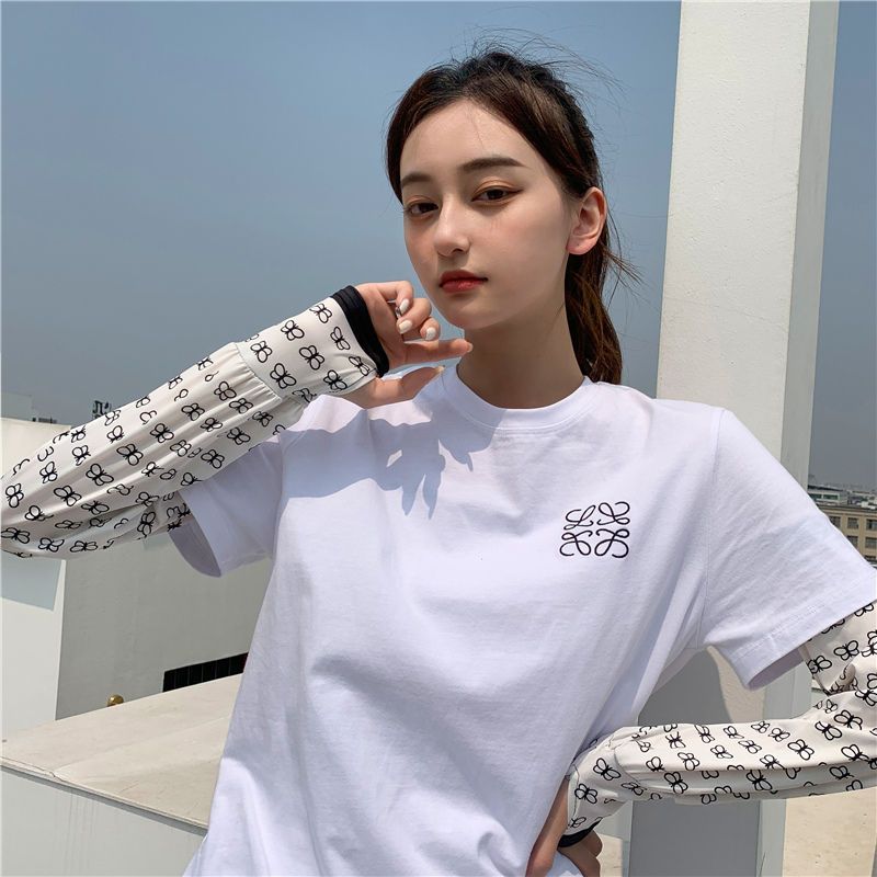花瓣颈圈兔蓝 均码 冰袖手臂护臂手套袖子女夏季开车防晒神器空调薄遮阳宽松薄款袖套