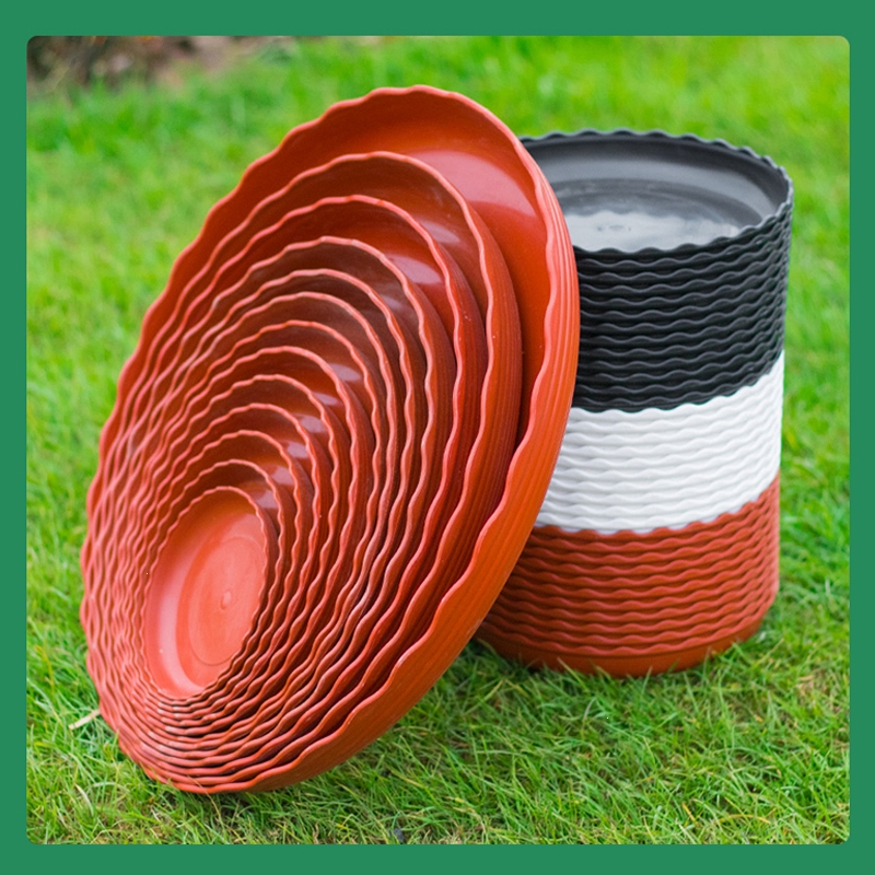 花盆托盘塑料花盘加厚底盘垫接水盘弹痕花盆垫底多肉圆形底托花盆底座