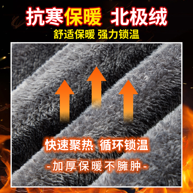 啄木鸟中老年人男士加绒加厚款棉袄秋冬季爸爸装外套棉衣保暖上衣高清大图