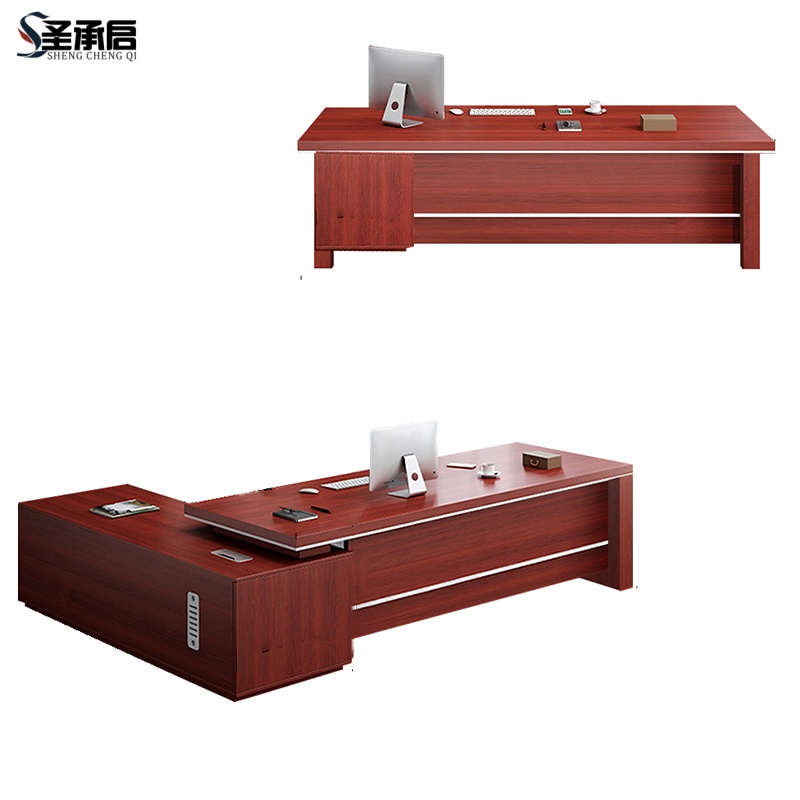 圣承启 老板桌 1.6米张高清大图