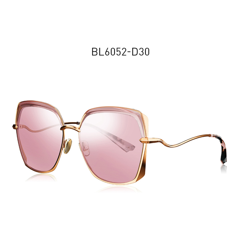 暴龙(BOLON)BL6052-D30蝶形偏光太阳眼镜明星同款女时尚墨镜眼镜