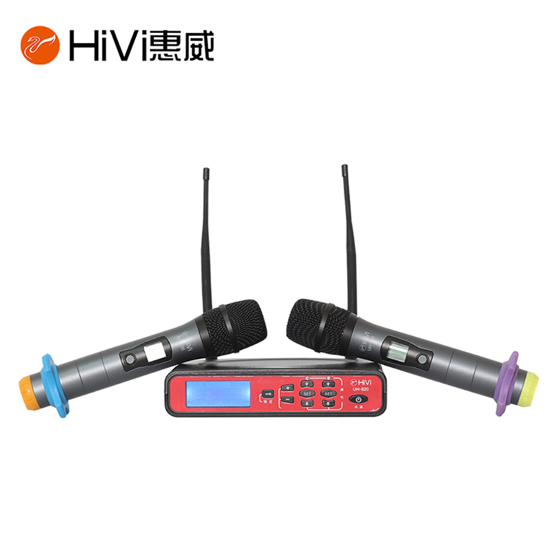 HIVI/惠威UH-820无线一拖二手持话筒舞台会议U段演出KTV无线麦克风