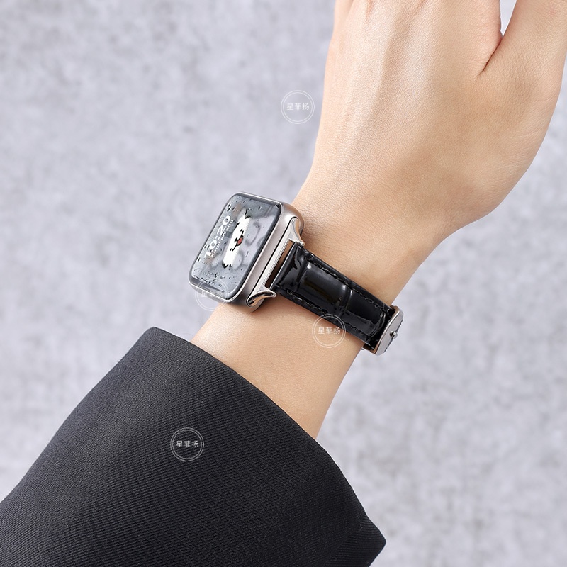 适用小米手环9pro/8pro表带竹节皮纹Redmiwatch红米手表4/5/6通用冰面小金扣小蛮腰舒适休闲腕带3264高清大图