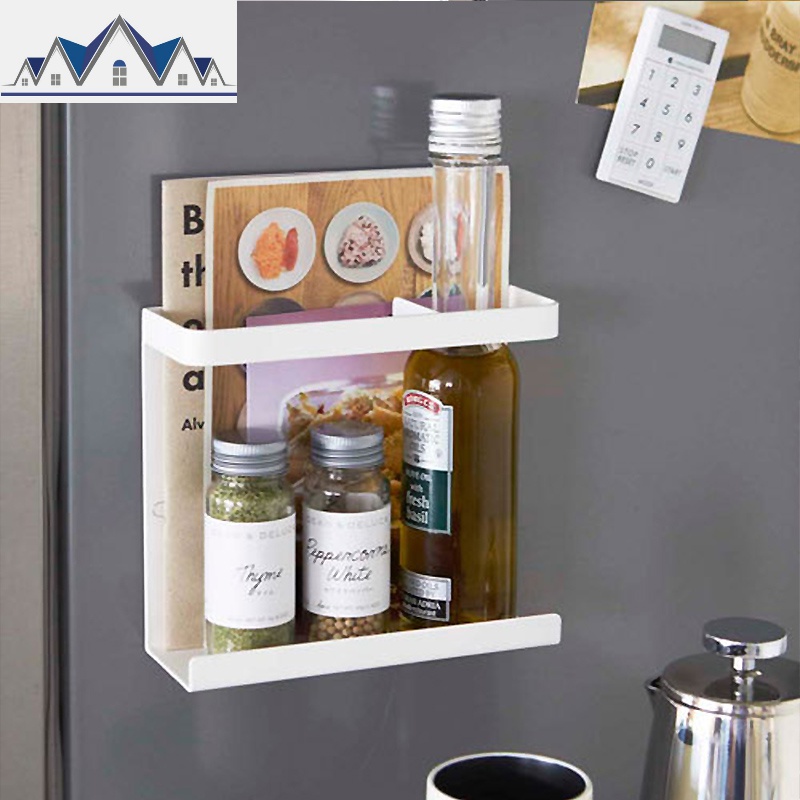 保鲜膜收纳架厨房磁吸免打孔冰箱壁挂调味瓶卧室多功能衣服挂钩_79高清大图