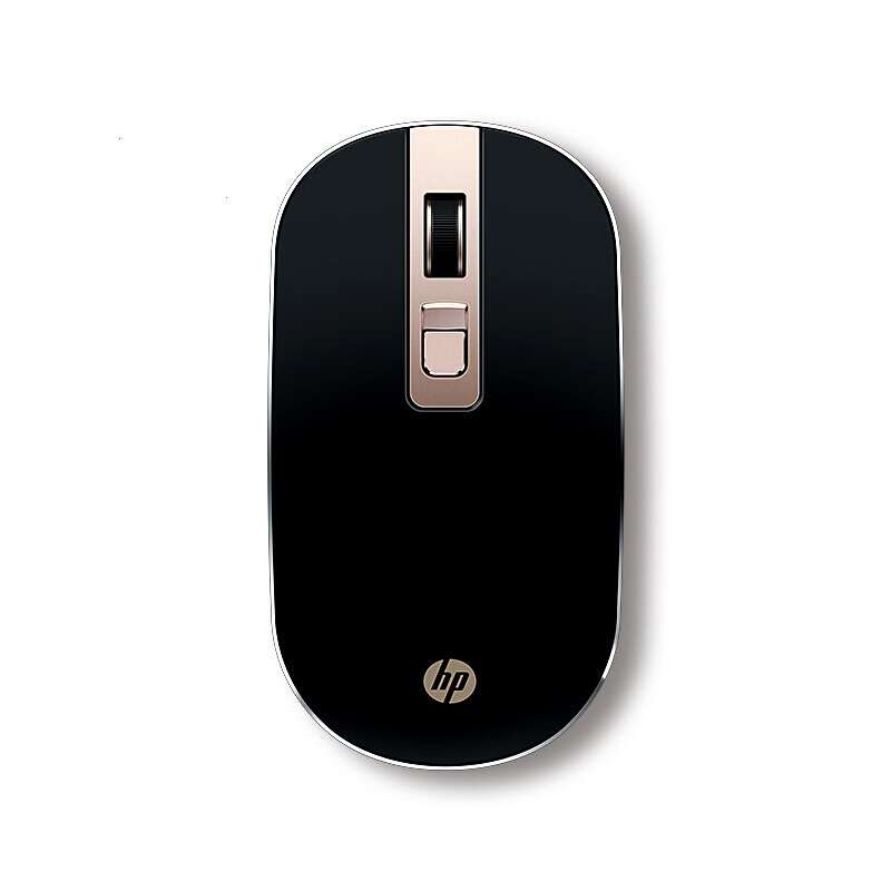 惠普(HP) S4000 金黑色 无线鼠标 静音游戏办公高性能鼠标 时尚办公休闲娱乐无线鼠标