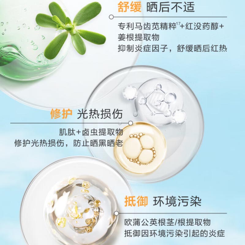 薇诺娜(WINONA) 清透水感防晒乳 50g(新包装)高清大图