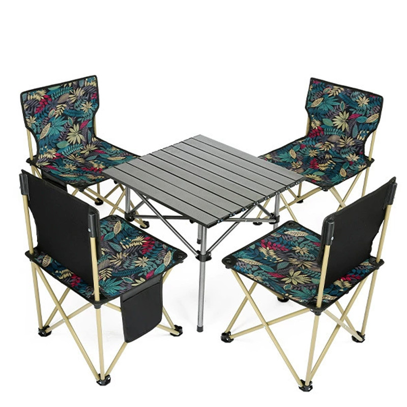 耀豪坤 户外折叠方桌椅五件套LXZ-87/个高清大图