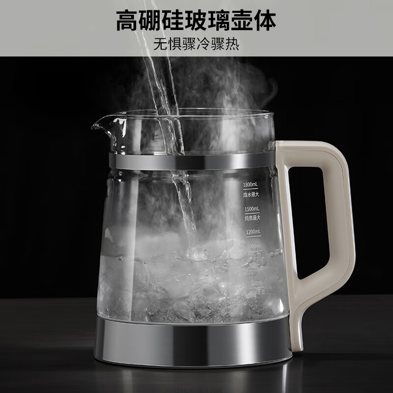 九阳(Joyoung)03双精钢养生壶1.8L大容量 WY196银色高清大图