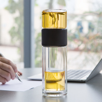 尚明 (samaDOYO) C’001 茶水分离双层玻璃随身水杯 238ml