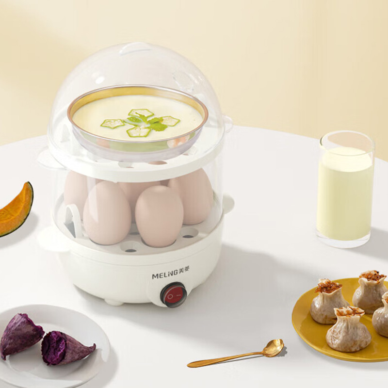 美菱煮蛋器家用一键蒸煮可视化外壳煮蛋器MUE-LC3503高清大图