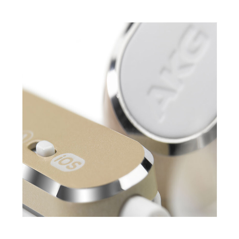 爱科技(AKG) N25双动圈入耳式 高解析通用线控带麦音乐HIFI手机耳机 有线耳机 香槟金色