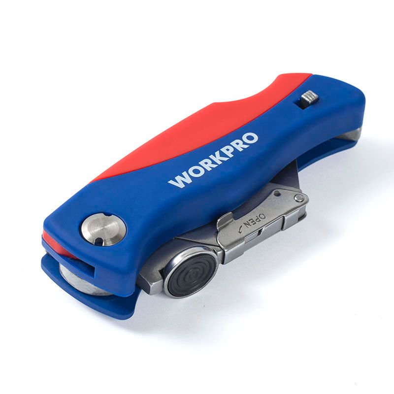 万克宝 双色柄可储刀片式折叠刀 WP211006 个