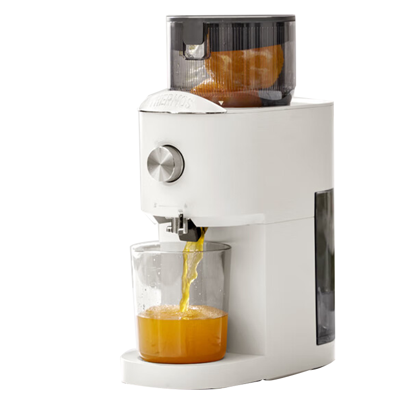 膳魔师果蔬原汁机家用榨汁机全自动多功能大口径果汁机EHA-2108A 乳白色高清大图