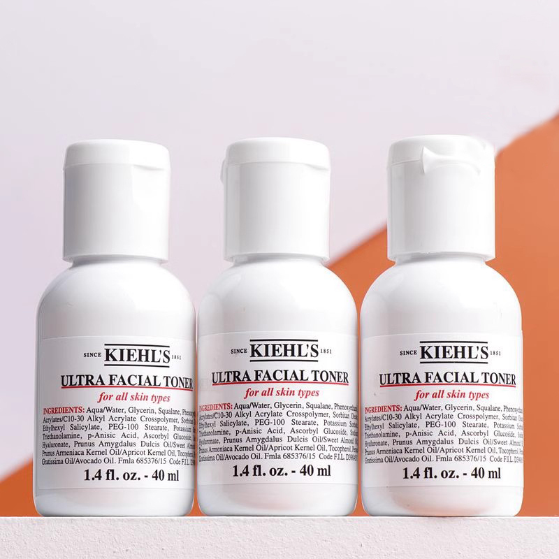 科颜氏(KIehl’s)高保湿爽肤水40ml*3 (契尔氏)高保湿精华化妆水