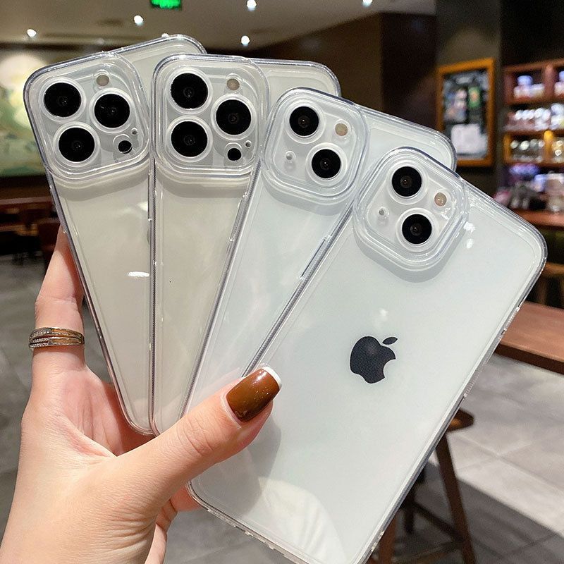 魔画(MOHUA)天使眼镜头适用苹果13手机壳iphone12promax防摔硅胶直边透明XR全包XS软壳11清新超薄