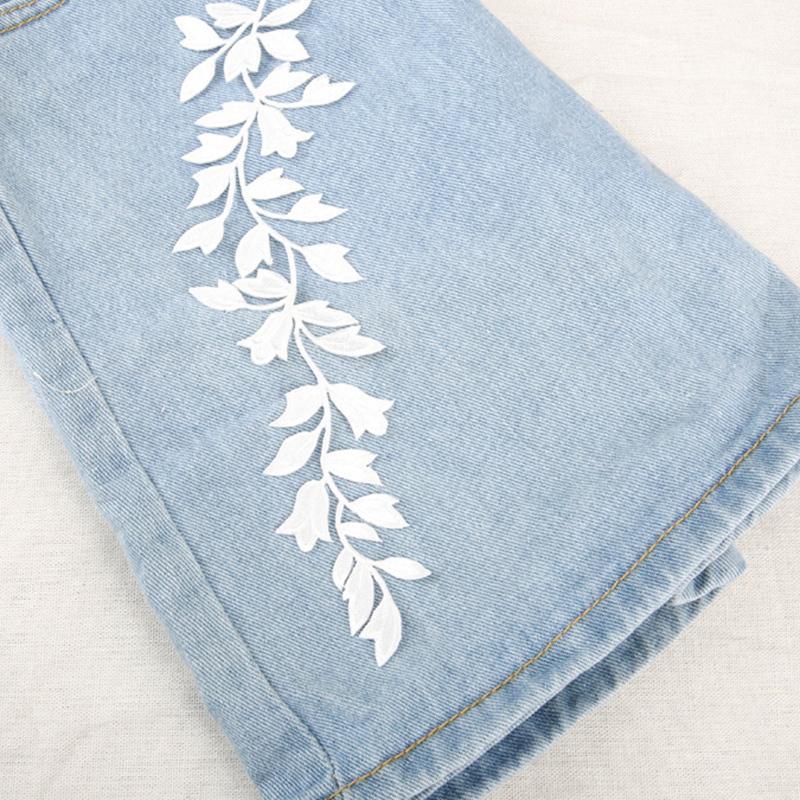 刺绣花朵布贴服装旗袍裙子帽子包包辅料衣服DIY装饰大号背胶熨烫-蝶恋花红色