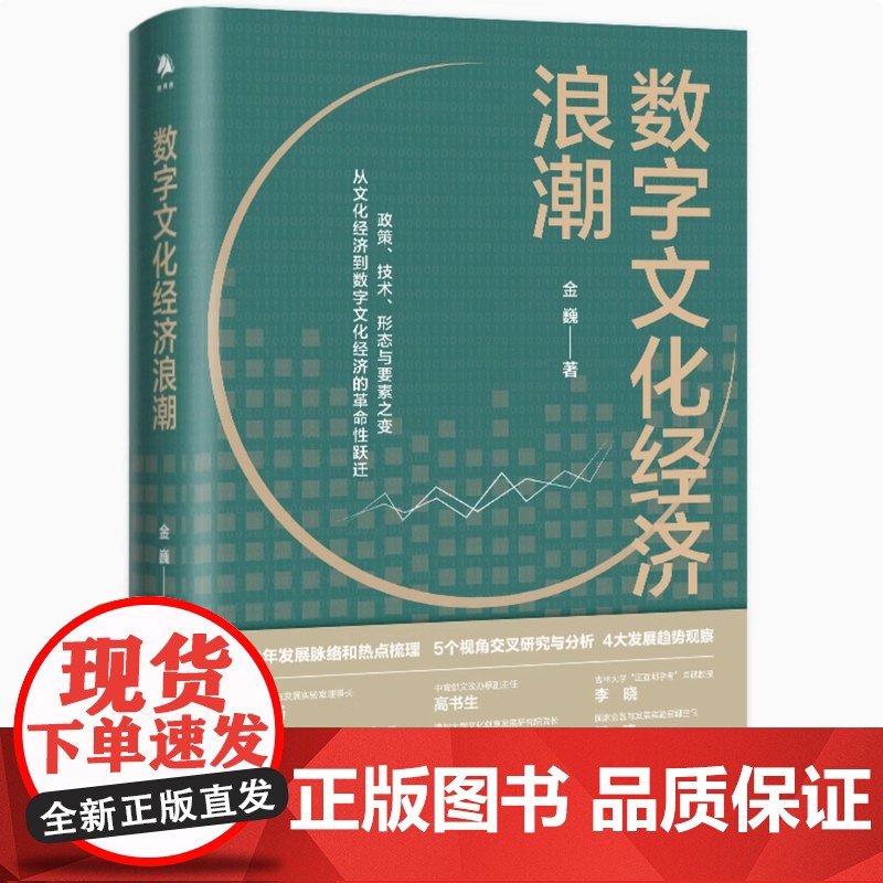 正版 数字文化经济浪潮 金巍著 文化经济到数字文化经济的革命性跃迁 20年发展脉络和热点梳理 5个视角交叉研究与分析 中高清大图