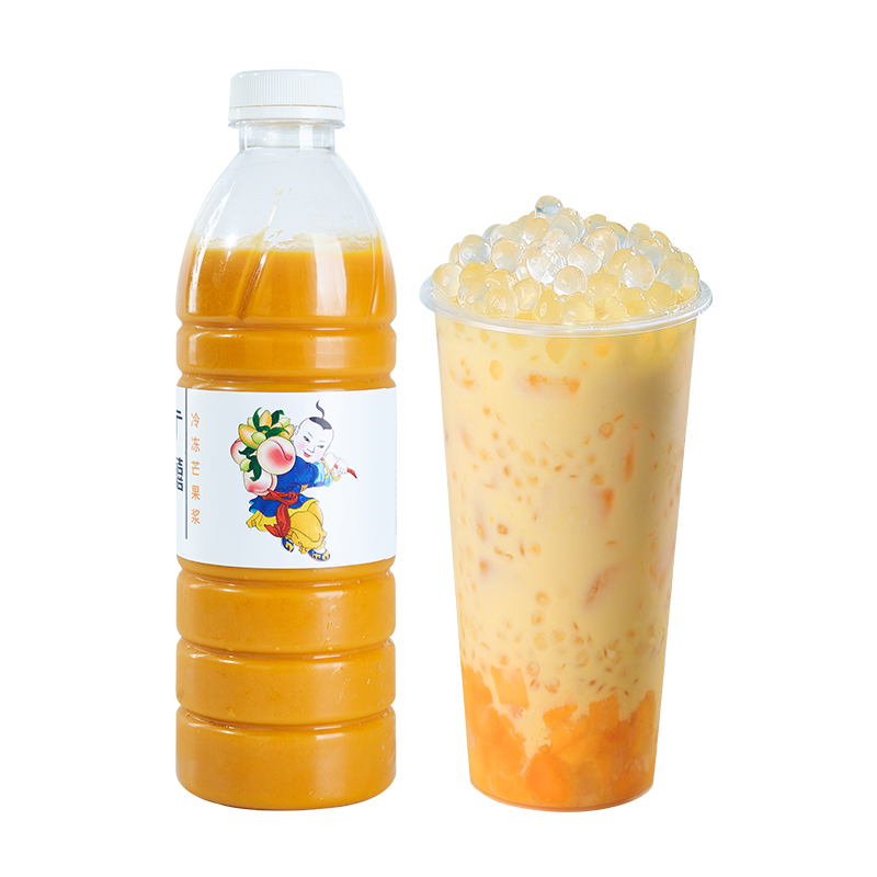 芒果原浆果泥小台农新鲜果肉汁果酱商用原料 冷冻芒果浆1kg高清大图