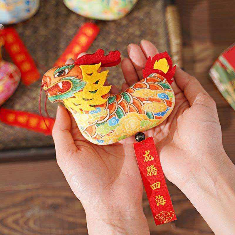 端午节龙舟香包艾草香囊礼品随身平安符挂件汉服搭配挂饰-蓝色龙舟;other--图片