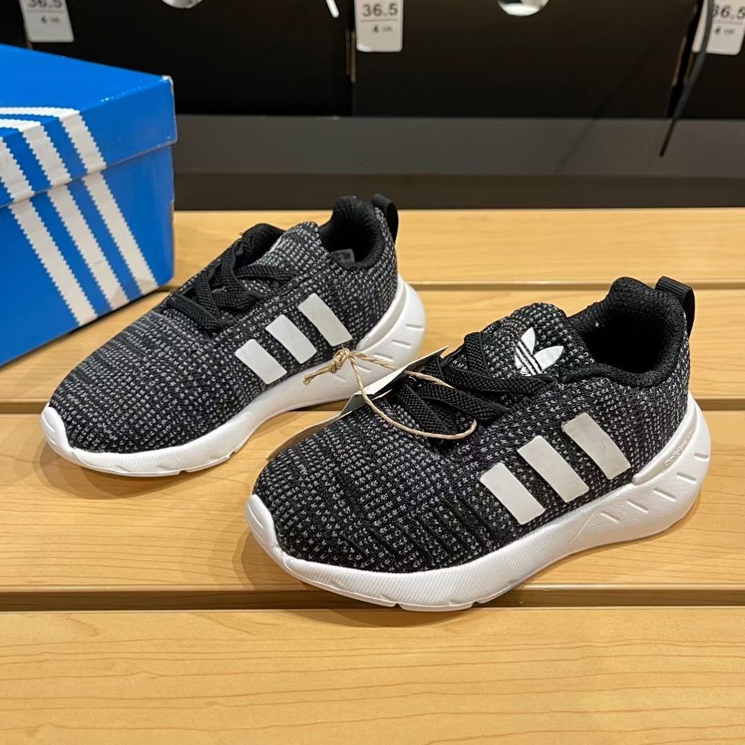 ADIDAS阿迪达斯三叶草跑步鞋轻便舒适低帮婴童鞋运动鞋GW8184 Z GW8184 23.5