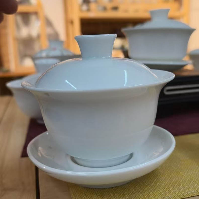 白瓷泡茶盖碗 130mL 10套装/组