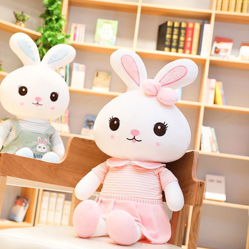 景荣可爱兔子毛绒玩具公仔儿童玩偶女孩生日礼物抱枕小白兔公主布娃娃