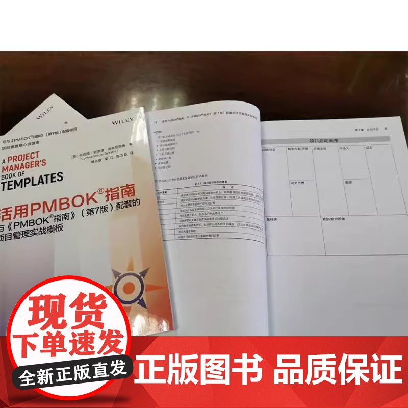 活用PMBOK指南与PMBOK指南配套的项目管理实战模板 第7版 丰富的表单和报告的模板 帮助项目经理活用PMBOK指南高清大图
