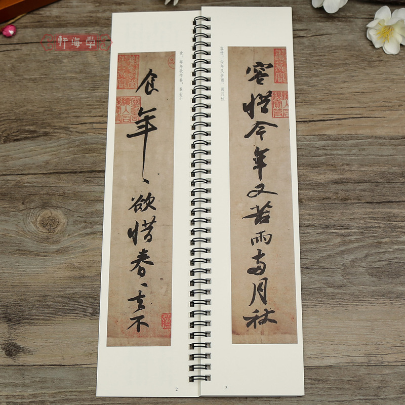 [正版]学海轩共2帖苏轼黄州寒食帖归去来兮辞近距离临摹字卡行草卷宋代原色原帖简体旁注苏东坡行书毛笔书法字帖成人学生临摹
