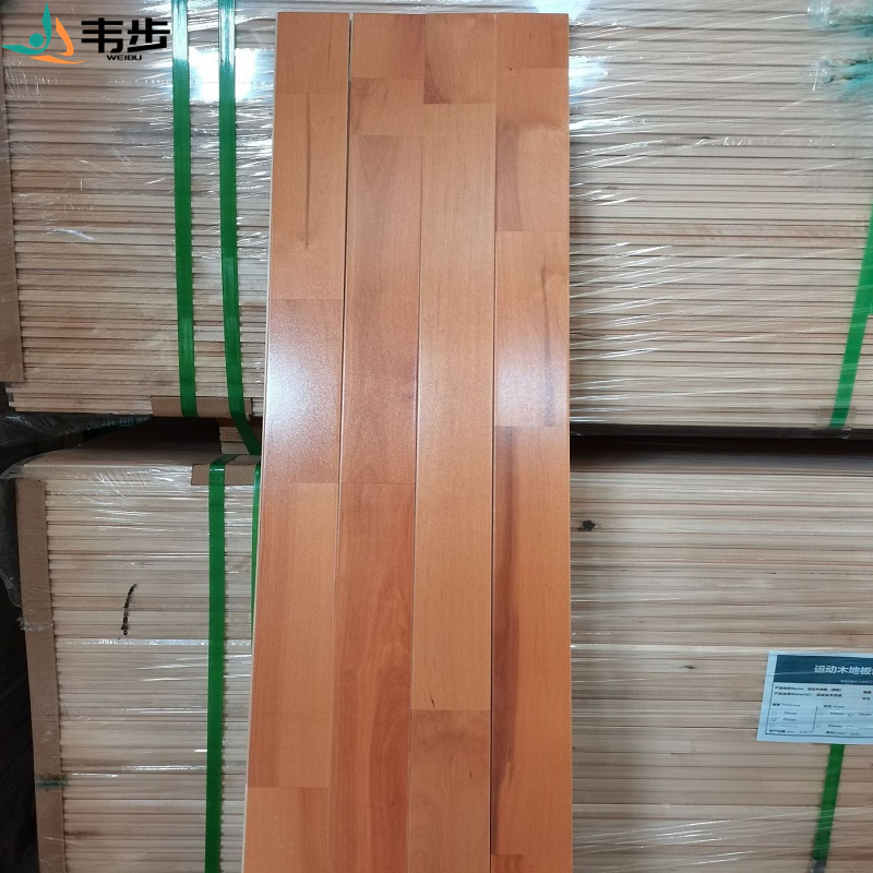 韦步室内篮球场运动木地板体育馆运动地板羽毛球馆篮球场运动木地板 枫华木B级