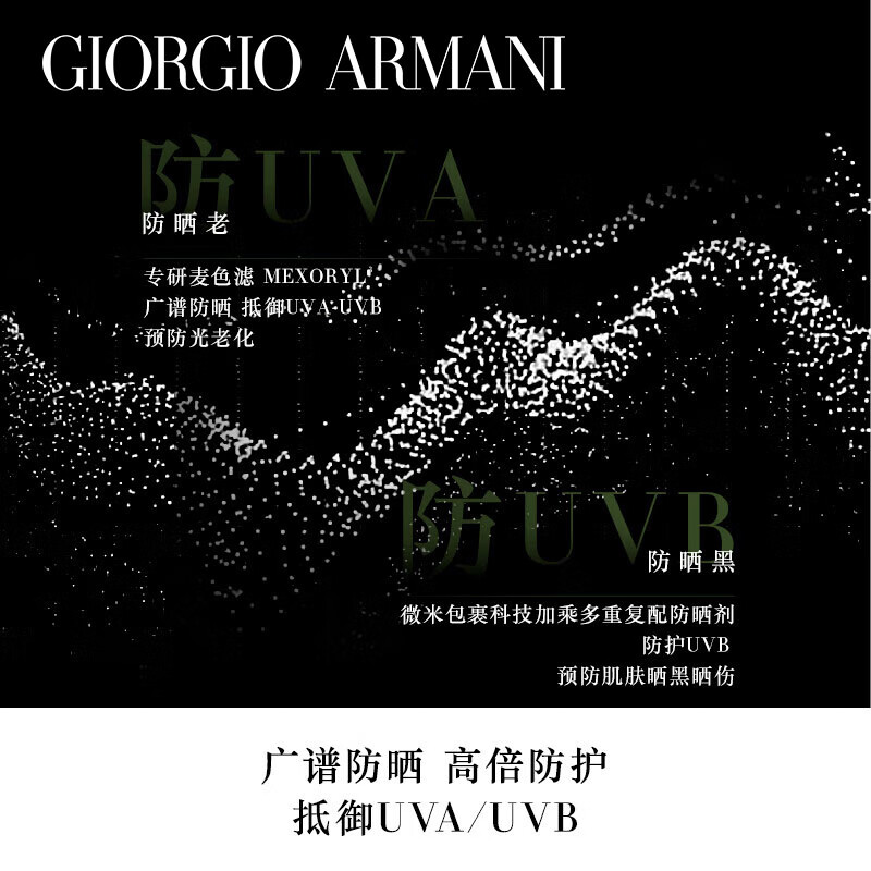 阿玛尼Armani 黑钥匙防晒霜30ml 防晒乳隔离滋润养肤清爽高清大图