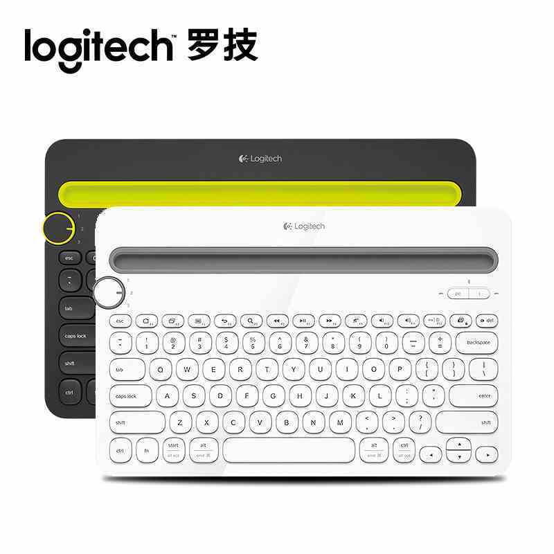 罗技(Logitech) K480 便携智能蓝牙无线键盘 多功能安卓苹果电脑手机平板 白色