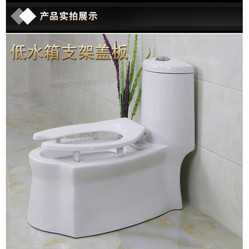 可蹲可坐二用蹲坑蹲便蹲坐两用马桶一体式双用陶瓷坐便器防臭波迷娜BOMINA