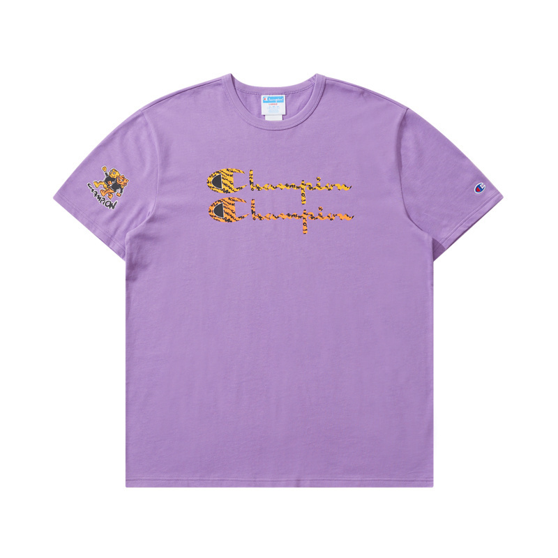 冠军 champion 印花logo短袖百搭 潮流情侣款短袖男女t恤