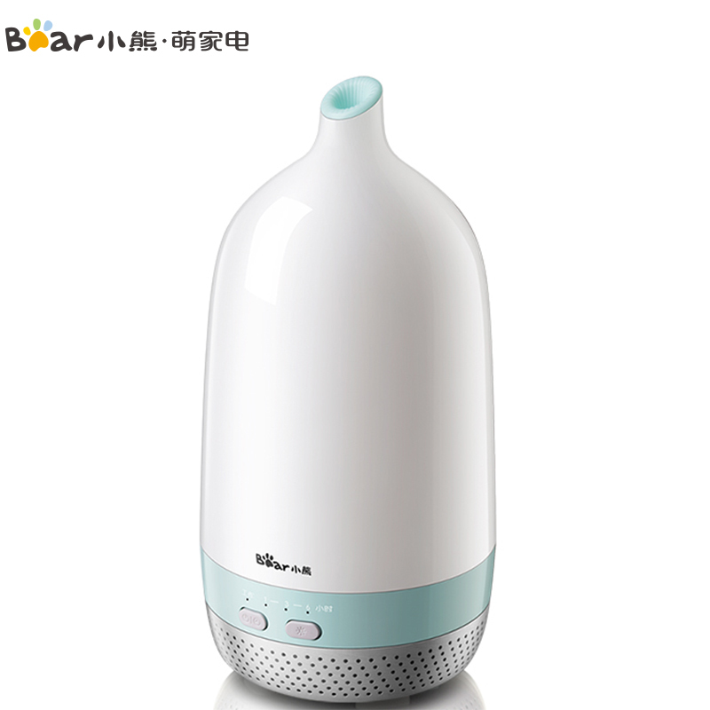 小熊(Bear)加湿器JSQ-D02E1 0.2L超声波低噪音 按键定时 台式家用卧室香薰灯迷你空调喷雾机 香薰机