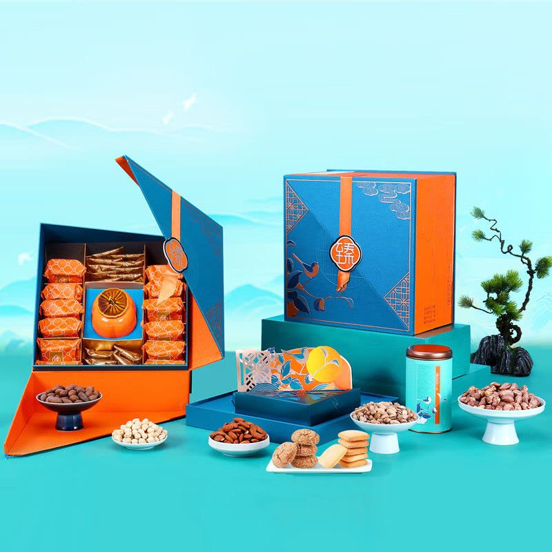 臻味 宋之趣坚果礼盒 925g 盒图片