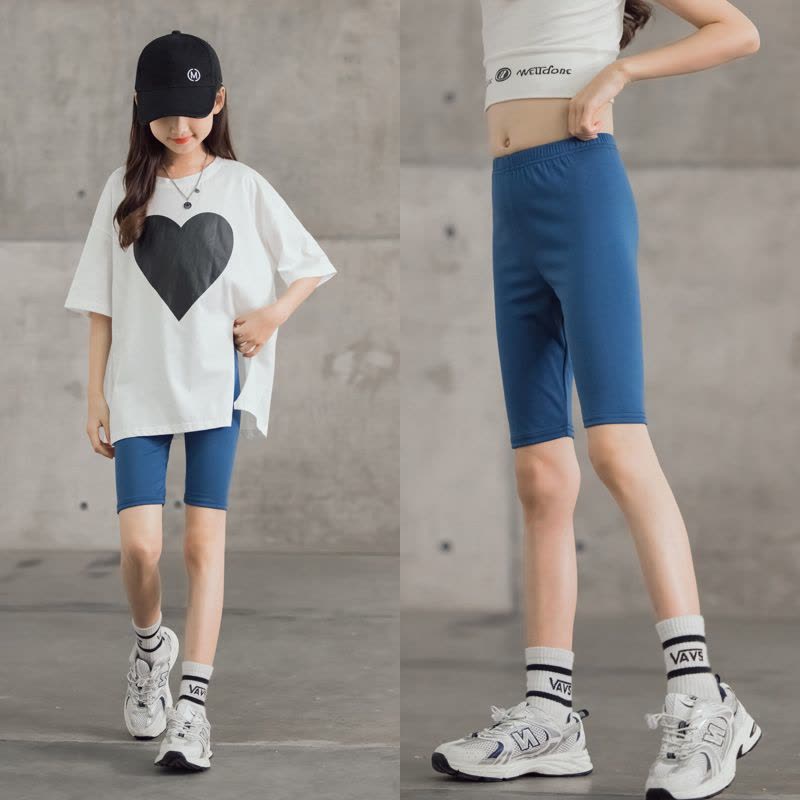 女童五分打底裤夏季薄款莫代尔儿童防走光大童夏装安全短裤配裙子图片