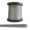 钢丝绳1mm 1.5mm 2mmm 4mm 锁扣粗包胶包塑超细软小钢丝卡扣晾衣绳304不 3mm[1卷100米]7*7软