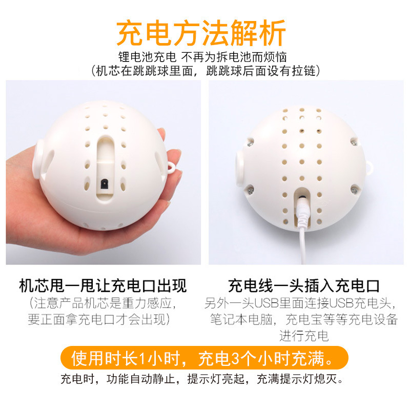 2020热卖网红神器面包音乐超人跳跳跳球抖音同款跳跳猪儿童节 粉猪（充电款） 20厘米左右（送礼盒）高清大图