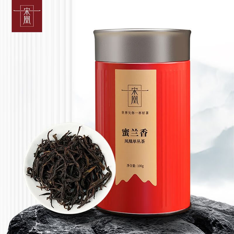 宋凰 蜜兰香单枞蜜乌龙茶特级茶叶高山潮州单丛浓香型特级 红罐100克*1罐高清大图